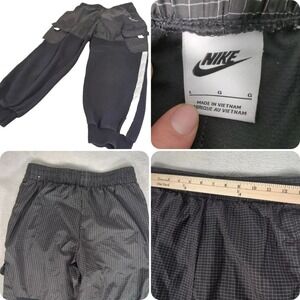 Nike Pants Youth Large Black Cargo Outdoor Loose Active Hybrid Sweat Wind Sports